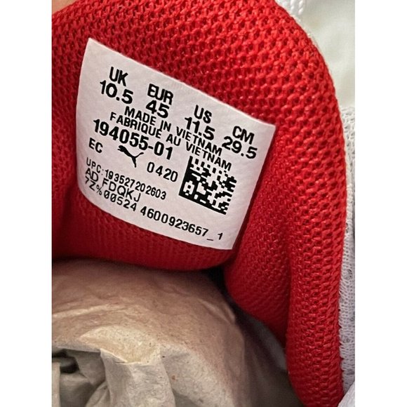 Men’s Sneakers Size 11.5 PUMA CELL VALIANT White/Red/Grey SoftFoam 19405501 main image 9